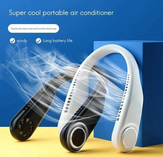 Portable Bladeless Neck Fan β Foldable, Hands-free Cooling For Travel & Sports