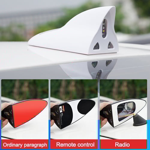 🚗🔆 Solar Smart Shark Fin Antenna 🚨 Car Roof Warning Light | Solar Powered | Stylish Shark Fin Design 🦈✨